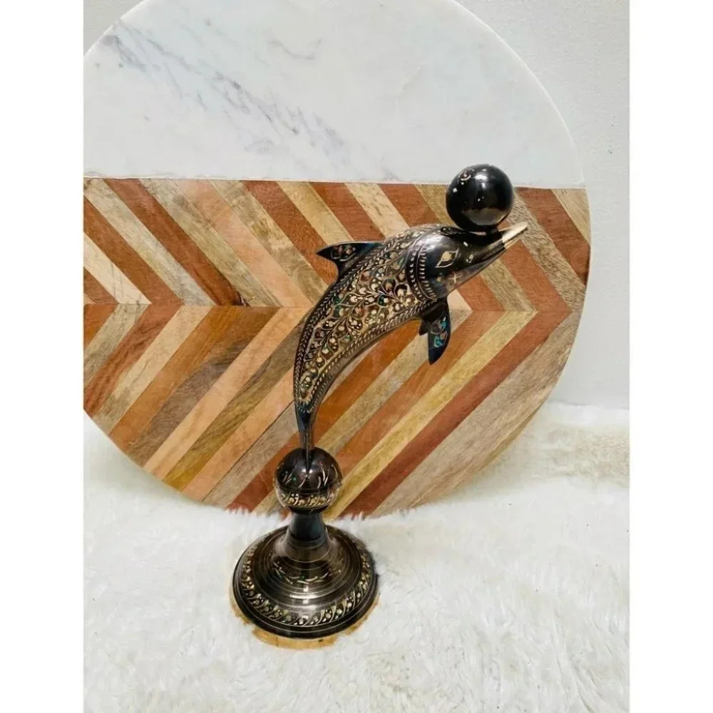 Vintage - Dolphin Balancing Ball Decor